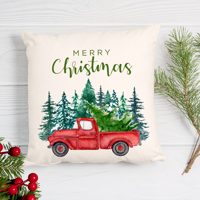 Red Truck Christmas  Cushion (Creator Uploaded)