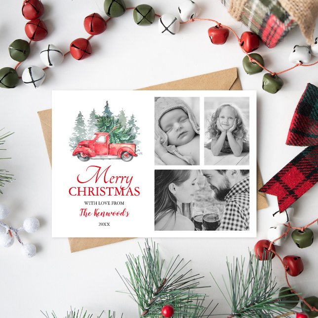 Red Truck Christmas Holiday Cards (Creator Uploaded)