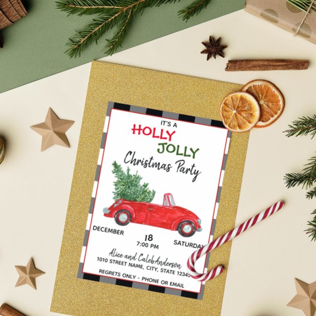 Red Truck Christmas Invitation (Creator Uploaded)