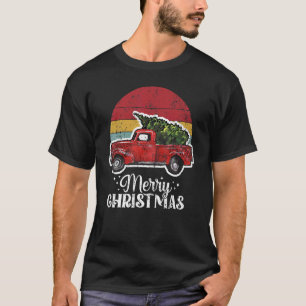 Red Truck Christmas Pj Costume Party Vintage Red T T-Shirt
