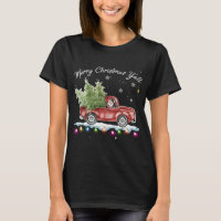 Red Truck Christmas Vintage Merry Christmas Yall