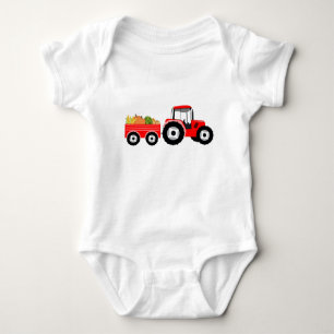 Red Truck Farm Produce Baby Bodysuit