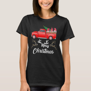 Red Truck Gnomes Christmas Shirt - Merry Christma