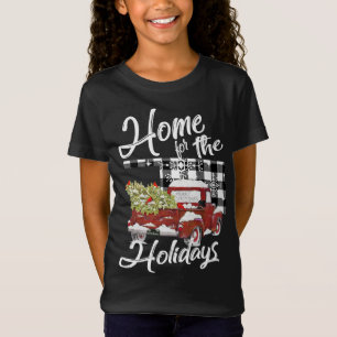 Red Truck Holidays Oklahoma Country Farmhouse Chri T-Shirt