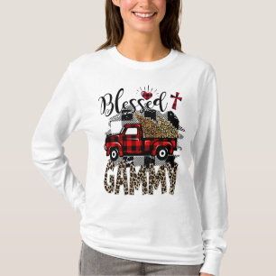Red truck Leopard blessed Gammy best gift for gran T-Shirt