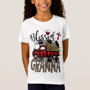 Red truck Leopard blessed Granna best gift for gra T-Shirt