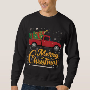 Red Truck Merry Christmas Tree Full of Wishes Mira Sweatshirt
