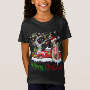 Red Truck Merry Christmas Tree Puggle Pajama T-Shirt