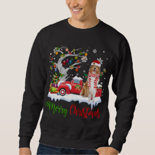 Red Truck Merry Christmas Tree Rough Collie Pajama Sweatshirt