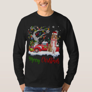 Red Truck Merry Christmas Tree Rough Collie Pajama T-Shirt