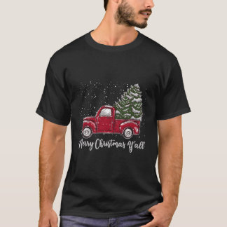 Red Truck Merry Yall T-Shirt