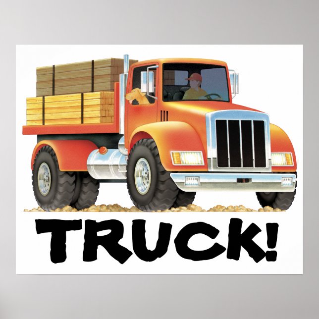 Red Truck Poster (Front)