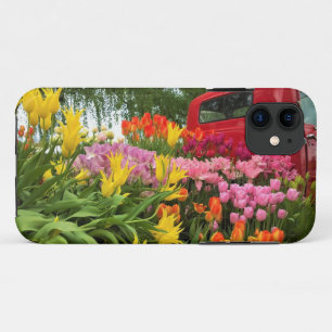 Red Truck with Tulips, Oregon Case-Mate iPhone Case
