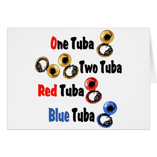 Red Tuba Blue Tuba (Front Horizontal)