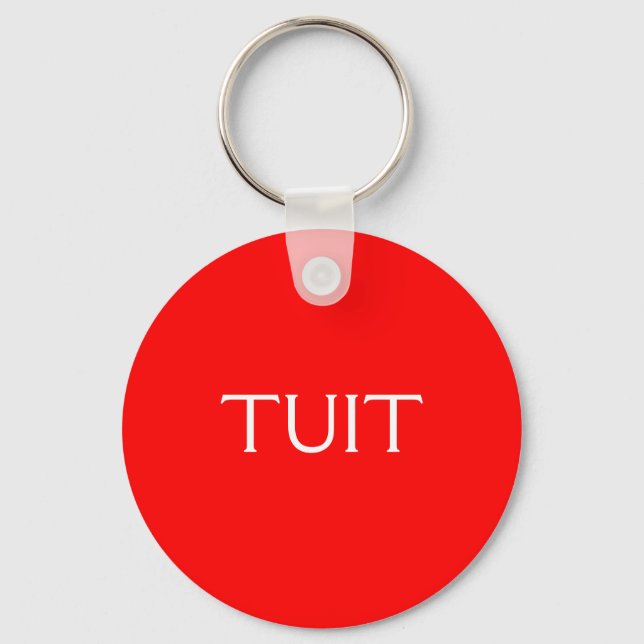 Red TUIT Key Ring (Front)