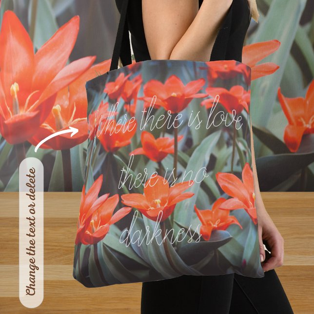 Red tulip field tote bag (Creator Uploaded)