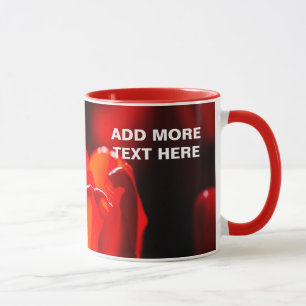 Red Tulip Flower - Fire Mug