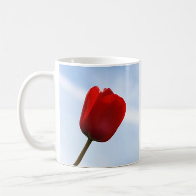 Red Tulip Mug (Left)