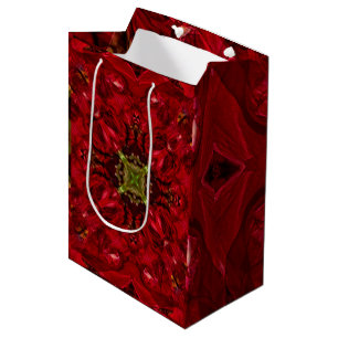 Red Tulip Square Medium Gift Bag
