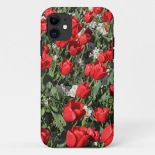Red Tulips and White Primroses Case-Mate iPhone Case