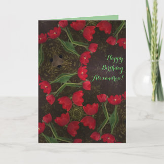 Red Tulip's Birthday Card