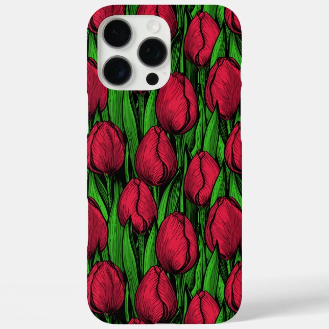Red tulips Case-Mate iPhone case (Back)