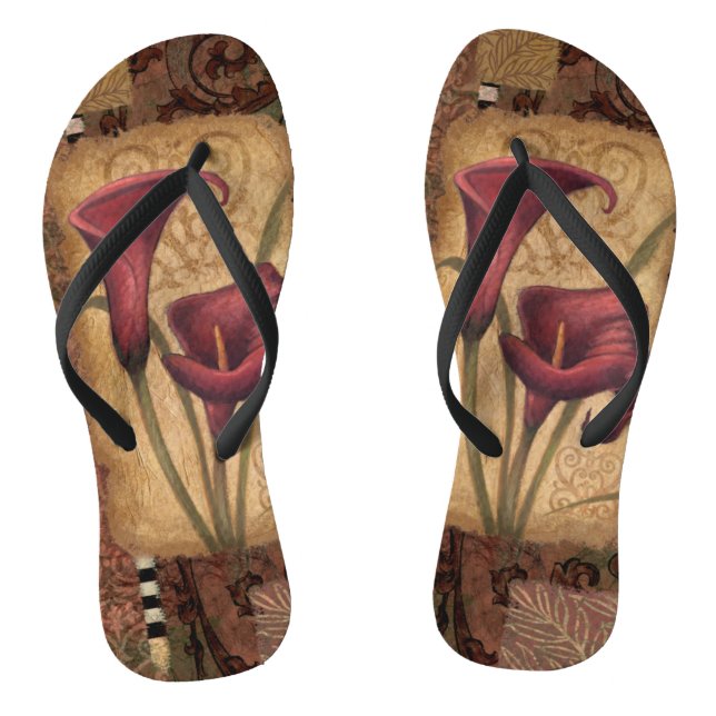 Red Tulips I Jandals (Footbed)