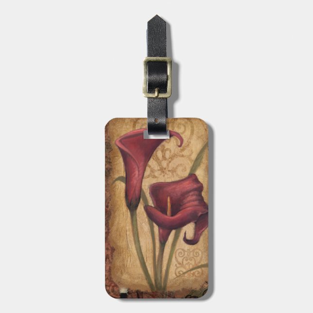 Red Tulips I Luggage Tag (Front Vertical)