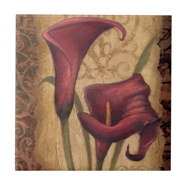 Red Tulips I Tile (Front)