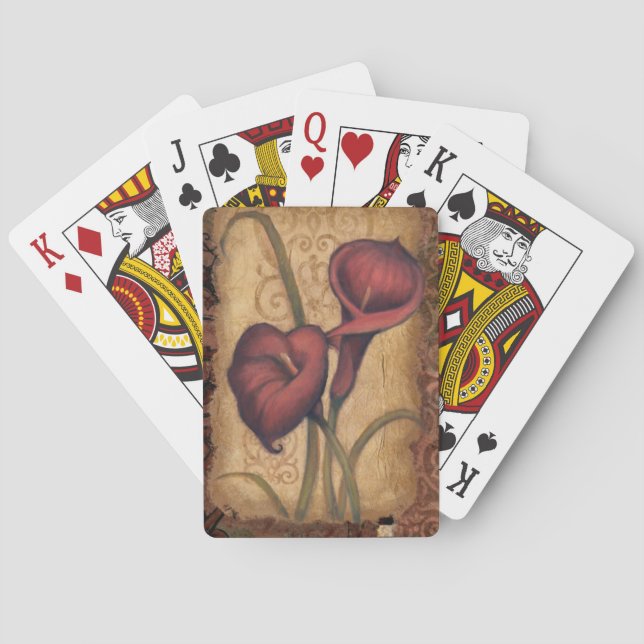 Red Tulips II Playing Cards (Back)