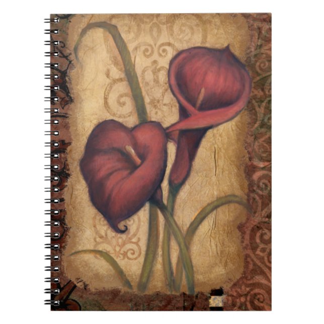 Red Tulips II Spiral Notebook (Front)