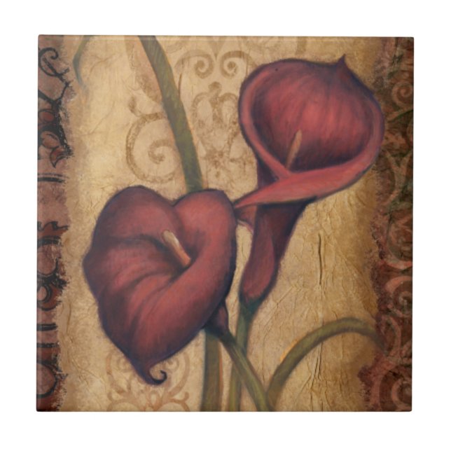 Red Tulips II Tile (Front)