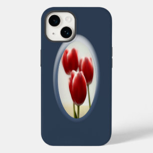 Red tulips iPhone 14 case