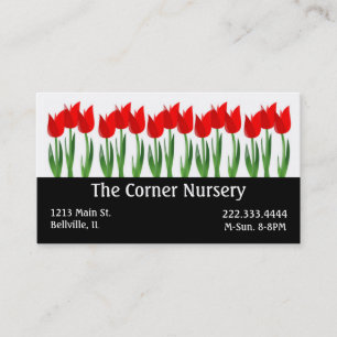 Red Tulips Nursery Business Card