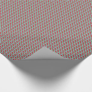 Red tulips pattern wrapping paper