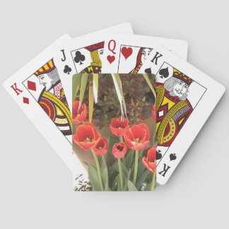 Red Tulips Playing Cards