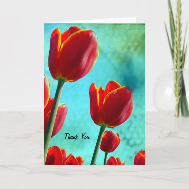 Red Tulips, Thank You (Front)