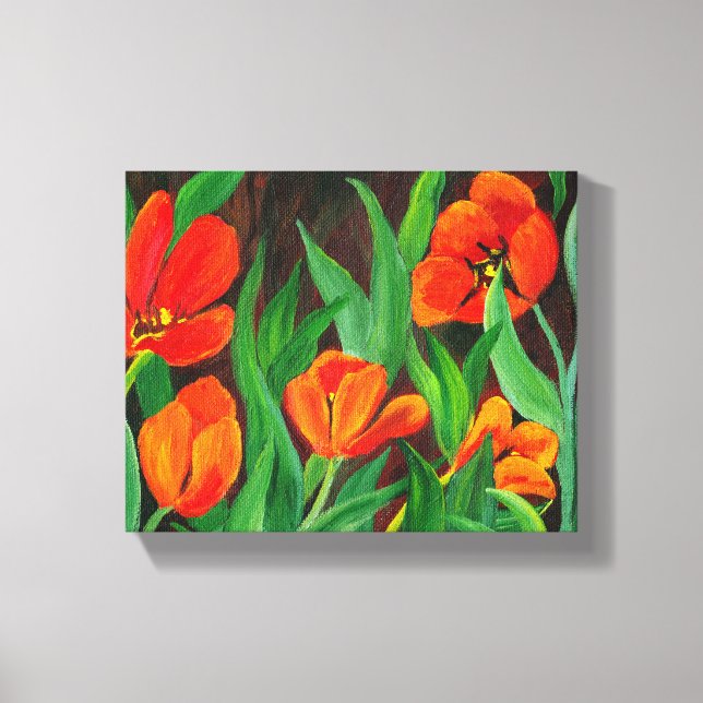 Red Tulips wrapped canvas (Front)