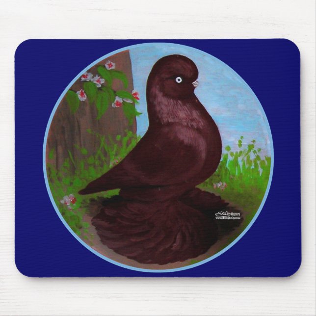 Red Tumbler Circle Mouse Pad (Front)