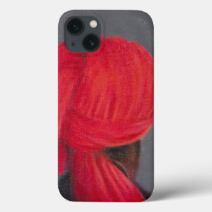 Red Turban on Grey 2014 iPhone 13 Case