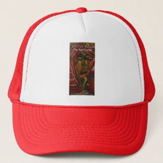 red turbin trucker hat