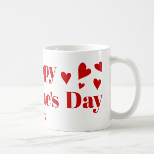Red typography Happy Galentines Day Coffee Mug