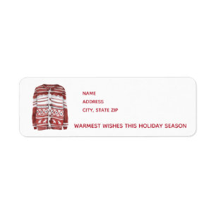 Red Ugly Sweater / Warm Wishes / Christmas Design