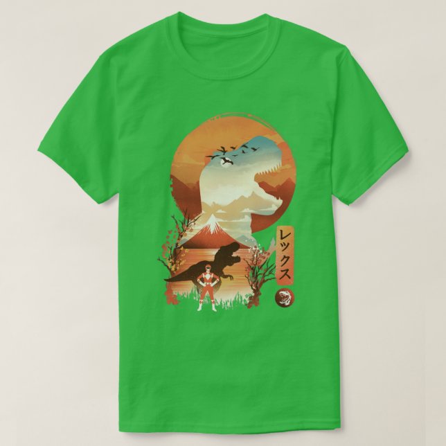 Red Ukiyo e T-Shirt (Design Front)