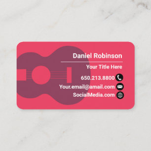 Red Ukulele Business Card
