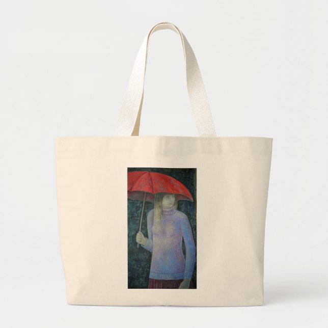 Red Umbrella 2013 Large Tote Bag (Front)