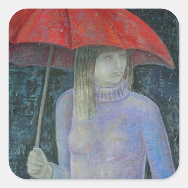 Red Umbrella 2013 Square Sticker (Front)