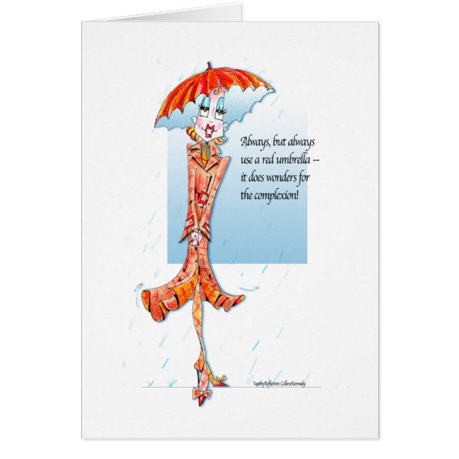 Red Umbrella coping card (Front)