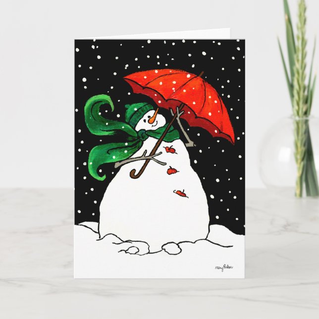 RED UMBRELLA HOLIDAY CARD (Front)