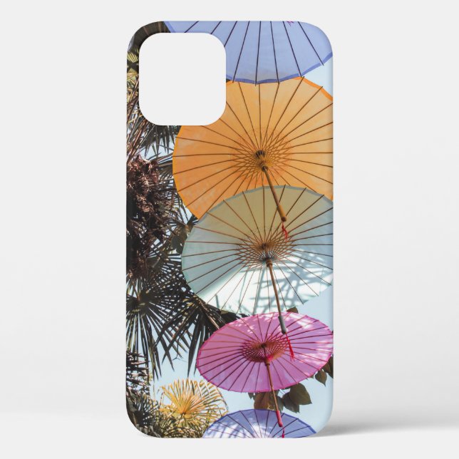 Red umbrella on green tree Case-Mate iPhone case (Back)